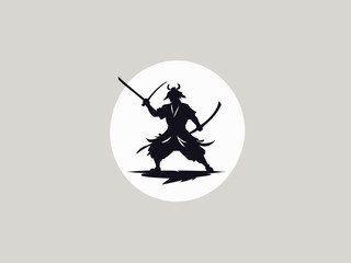 Samurai Logo Design EPS format Very Cool 
