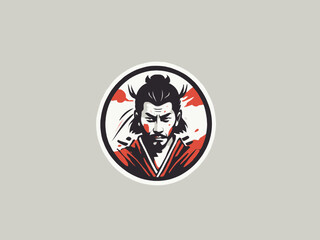 Samurai Logo Design EPS format Very Cool 