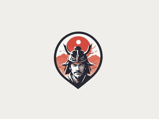 Samurai Logo Design EPS format Very Cool 