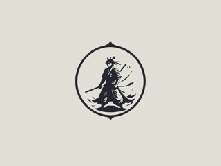 Samurai Logo Design EPS format Very Cool 