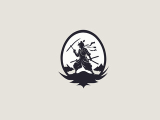 Samurai Logo Design EPS format Very Cool 