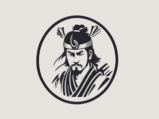 Samurai Logo Design EPS format Very Cool 