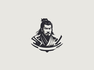 Samurai Logo Design EPS format Very Cool 