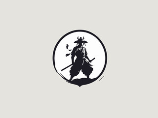 Samurai Logo Design EPS format Very Cool 