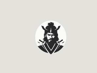 Samurai Logo Design EPS format Very Cool 