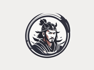 Samurai Logo Design EPS format Very Cool 