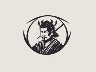 Samurai Logo Design EPS format Very Cool 