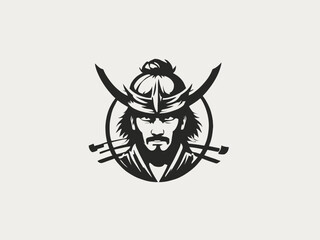 Samurai Logo Design EPS format Very Cool 