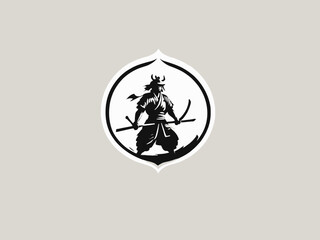 Samurai Logo Design EPS format Very Cool 