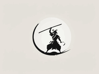 Samurai Logo Design EPS format Very Cool 