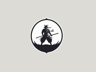 Samurai Logo Design EPS format Very Cool 