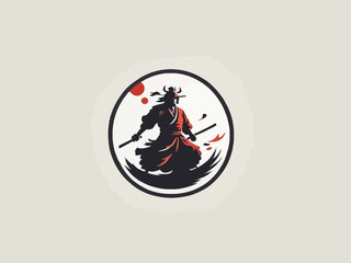 Samurai Logo Design EPS format Very Cool 
