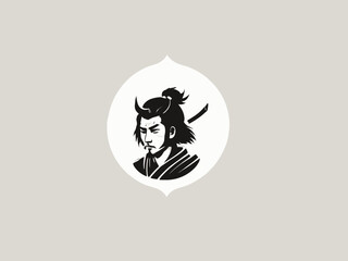 Samurai Logo Design EPS format Very Cool 