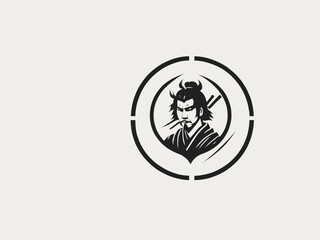Samurai Logo Design EPS format Very Cool 