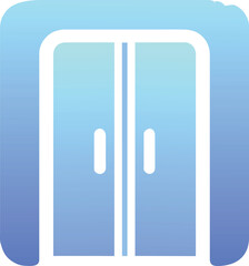 lift, icon colored shapes gradient