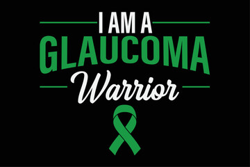 Glaucoma Awareness Thief of SIght Strong Fighter and Warrior T-Shirt Design
