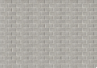 Grey tiled or brick surface as background, top view