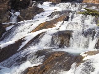 竜頭の滝上部の流れ