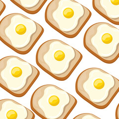 fried eggs seamless background