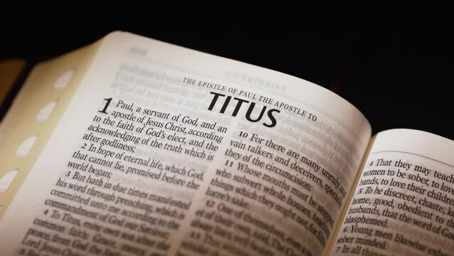 The Bible-New Testament Paul to Titus title page