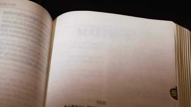 The Bible-New Testament Matthew title page