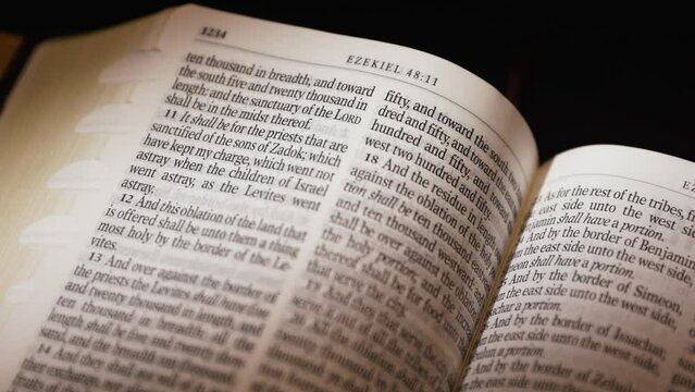 The Bible-The Old Testament Book of Daniel title page turn