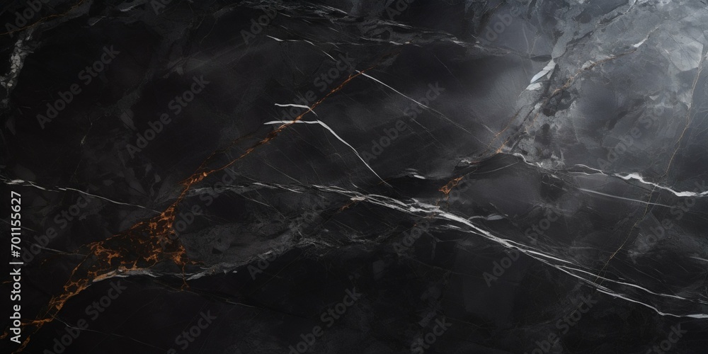 Poster elegant black marble texture with natural patterns. generative ai