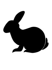 black rabbit silhouette