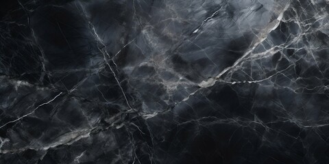 Elegant Black Marble Texture with Natural Patterns. Generative ai