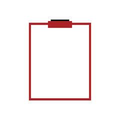 Clipboard icon. Document data archive and information theme. Isolated design. Vector illustration