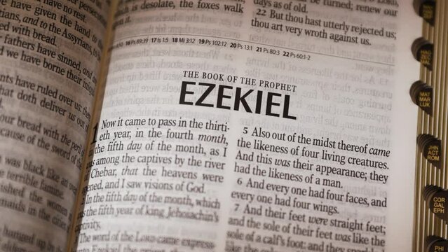 The Bible-The Old Testament Book of the Prophet Ezekial title
