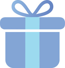 gift box, icon colored shapes gradient
