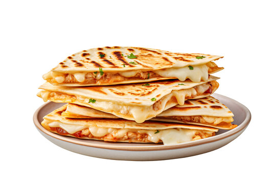 Quesadillas on a plate