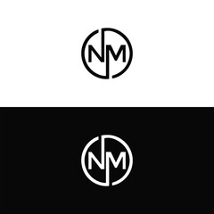 NM logo. N M design. White NM letter. NM, N M letter logo design. Initial letter NM  linked circle uppercase monogram logo. N M letter logo vector design. top logo, Most Recent, Featured, Relevance, 
