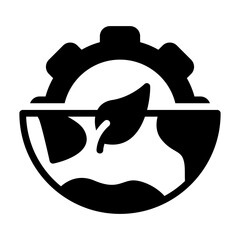 ecology glyph icon