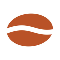 Coffee bean icon. Flat color design. Vector illustration. food icon design elements. Food symbol graphic for your design needs.