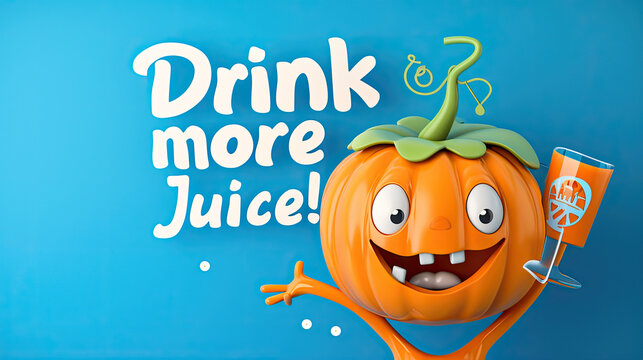 Joyful Pumpkin: Drink More Juice Banner