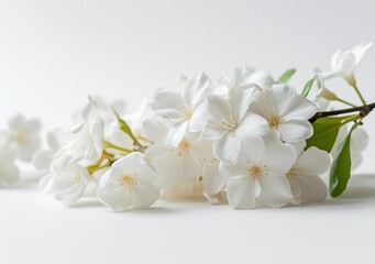 white flowers on a white