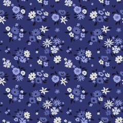 Seamless ditsy flowers - 701168283