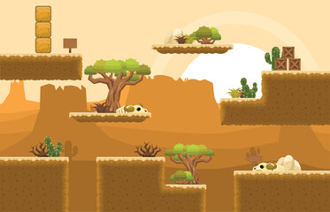 Wild West Video Game Tile Set