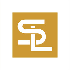 letter sl logo design