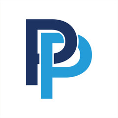 letter pp logo design