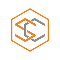 letter sc logo design
