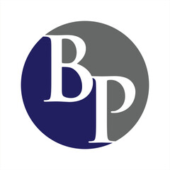 letter bp logo design

