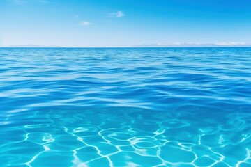Fototapeta na wymiar Calming Azure Blue Water Background