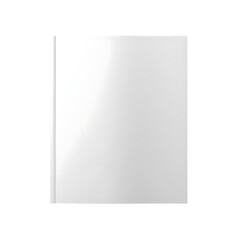 blank white book isolated on transparent background