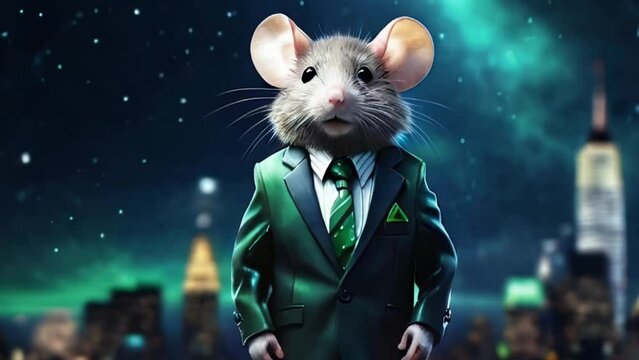Leader Boss animal dressed in a formal business suit Entrepuenership