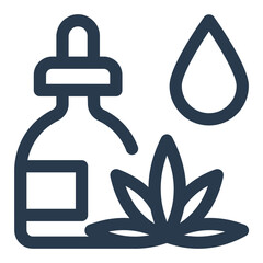 Herbal Tincture Icon for Natural Medicinal Extracts