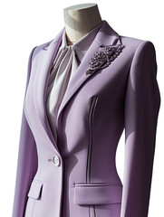 Lilac Women_s Clothing Casual, Suit Jacket Suit and Tuxedo With Dotted Pattern On Transparent Background