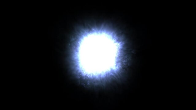 Spirituality, floating toward The Light and perhaps heaven, 4k 24p with alpha channel for transparency